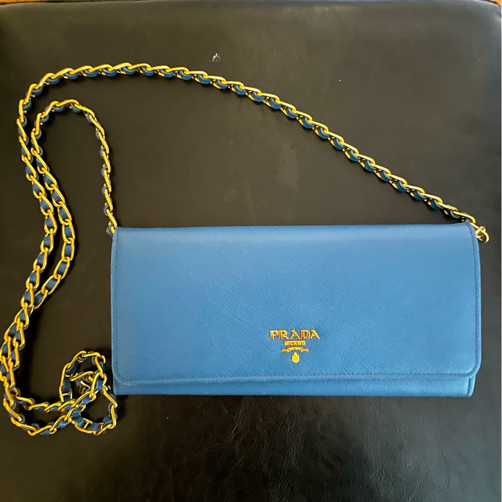 Prada crossbody wallet purse. Pre used with minimal signs of wear.